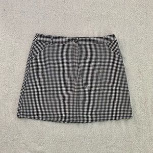 Checkered White Stag Skort